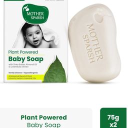 Mother Sparsh Baby Plant Powered Natural Baby Soaps Pack Of 2 - 75 gm Each-image-60
