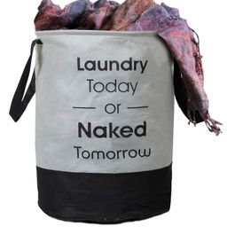 Fun Homes Laundry Bag with Handles - Grey-14