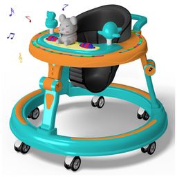 StarAndDaisy Multifunctional Intelligent Early Education Baby Walker - Green & Orange-20