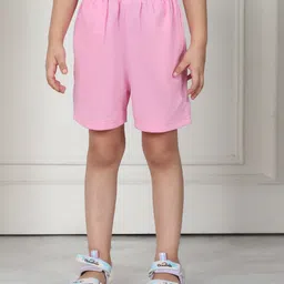 Mini & Ming Cotton Solid Shorts - Pink-picture-22
