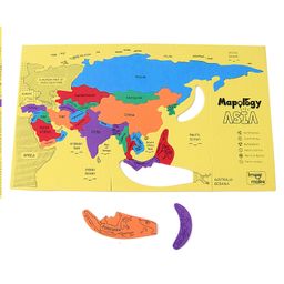 Imagimake Asia Country Shaped Puzzle Multicolor - 29 Pieces-25