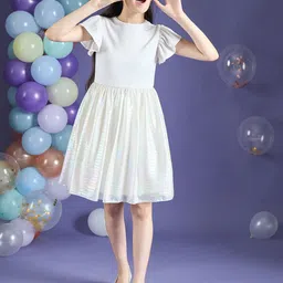 Cherry & Jerry Flutter Sleeve A-Line Dress-image-46