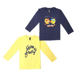 BAESD Girls 2 Printed Pure Cotton Applique T-shirt-image-77