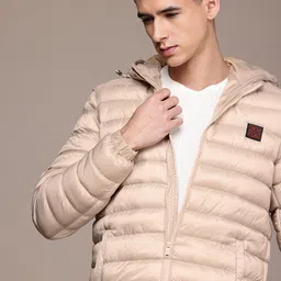 French Connection Long Sleeves Hooded Puffer Jacket-48