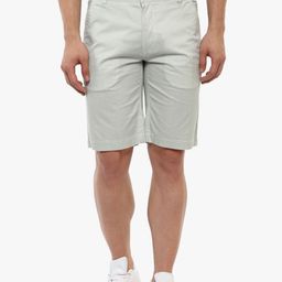Bruun & Stengade Men Grey & White Self Design Regular Fit Casual Shorts-picture-14