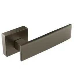 Hafele Spring 901.99.628 Zinc Anthracite Finish Lever Handle On Square Rose with EPC Escutcheon-image-21