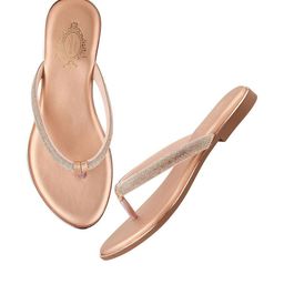 Stylestry Girls Embellished Party T-Strap Flats-38