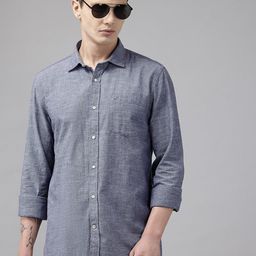Blackberrys Cutaway Collar Slim Fit Casual Shirt-image-76