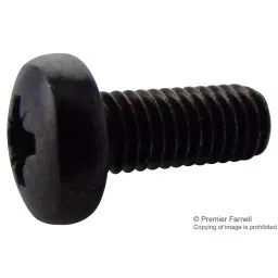 TR FASTENINGS SCREW, POZI PAN, STEEL, BLK, M5X12,PK100, M512 PRSTMCB100- (Pack of 100 Pcs)-44