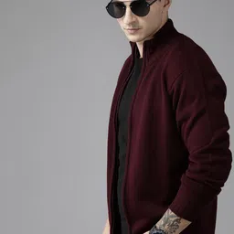 The Roadster Lifestyle Co. Men Acrylic Solid Cardigan-picture-40