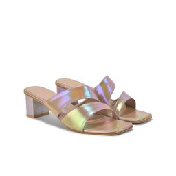 DressBerry Colourblocked Party Block Mules-4