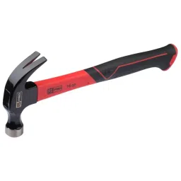 RS PRO Carbon Steel Claw Ha mmer with Fibreglass Handle, 450g Model No 2242251-20