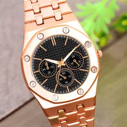 DOUBLERUN Men Dial & Bracelet Style Straps Analogue Multi Function Watch H05NAMT-13-18