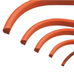 AS ONE Silicone Sponge Cord Half Round, 3-3218-17-1