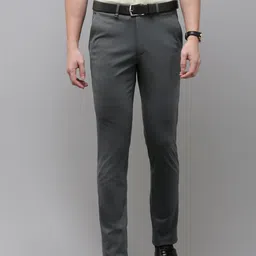 Van Heusen Men Skinny Fit Formal Trousers-picture-40