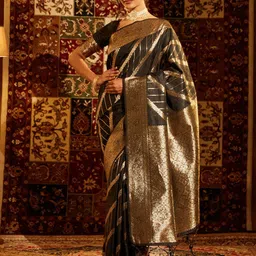 kasee Woven Design Zari Banarasi Saree-picture-12