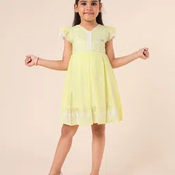 PINK MERMAID Girls Fit & Flare Dress-image-4