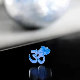 The Roadster Lifestyle Co Men Tiny Om Metal Stud Earrings-38