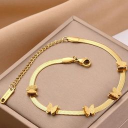 Estailo fashion Gold-Plated Wraparound Bracelet-image-40