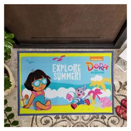 Sassoon Dora Cartoon Printed Kids Anti Skid Door Mat - Multicolour-picture-31