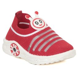 Lil Lollipop Striped Designed Slip On Musical Shoes - Red-image-83