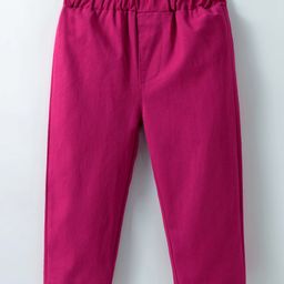 Kookie Kids Full Length Solid Pant - Purplish Red-image-41