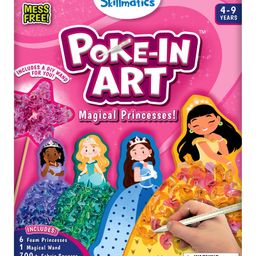 Skillmatics Art & Craft Activity - Poke-in Art Magical Princesses, Mess-Free Art for Kids, Craft Kits, DIY Activity, Gifts for Girls & Boys Ages 4, 5, 6, 7, 8, 9-22