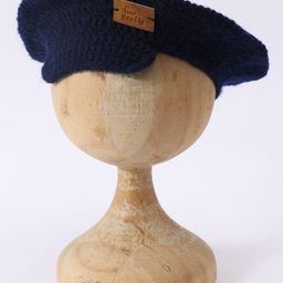 Funkrafts Wollen Knitted Handmade Brand Name Patch Detailed Cap - Navy Blue-image-68