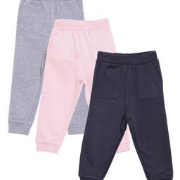 The Mom Store Cotton Knit Pack of 3 Solid Sweatpants -Navy Blue Pink & Grey-picture-30