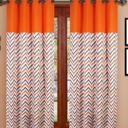 Dekor World Multicoloured Set of 2 Door Curtain-53