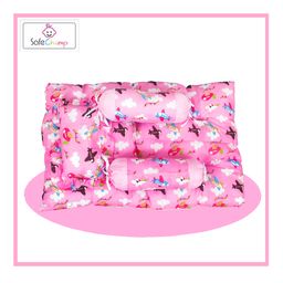 SafeChamp Skyler Baby 4 Piece Bedding Set with Pillow And 2 Bolsters And  Sleeping Bag And Bedding Set Combo - Pink image 4