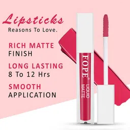 FOPE Set Of 4 Pout Perfect Liquid Lipstick - 4 ml Each - Shade 02-08-10-12 image 2