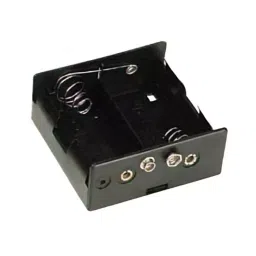 NS Rectangular Shape Black Plastic D Cell Battery Holder for 1 Cell image 1