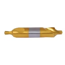 REWO Plus Tin Coated High Speed Steel M35 Grade Centre Drill, Size BS-4-35