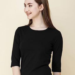 SAIOM Women Slim Fit Cotton Tshirt-image-65