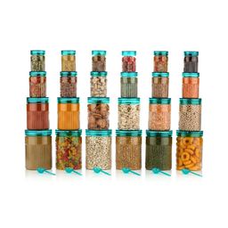 Aura Sea Green Set of 6 Regular Multi-Utility Organisers-36