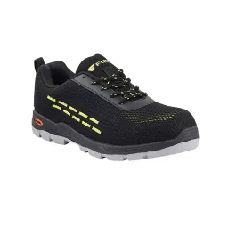 Fuel Steel Toe Safety Shoes Rubberized PVC Single Density Low Ankle Black Durable Synthetic & Treated Fabric for Mens Size UK6, ARMOUR-1-SD BLACK-image-10