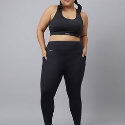 Fikin Plus Size Multi Strap Medium Support Sports Bra-14
