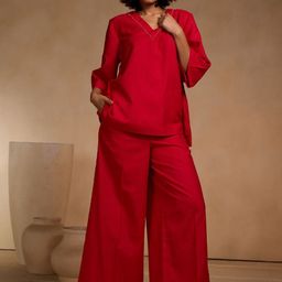 Chhaya Gandhi Design Studio Embellished Top With Palazzos-picture-36