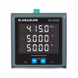 Elmeasure 3 Row Multifunctional Meter with Accuracy Class 1 and RS485 Communication Port, LG6435P11A10-44