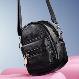 DressBerry Textured Structured Sling Bag-image-29