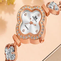 Exotica Fashion Women Embellished Asymmetric Foldover Regular Analogue Watch-EX-238-image-74