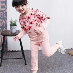 Pink Angel Unisex Kids Printed Pure Cotton Sweatshirt and Joggers-45