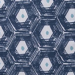 HOUZZCODE Blue & White Printed Rectangular Table Runner image 3