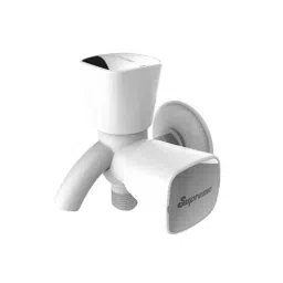 SUPREME Crown Series 2-Way Bib Tap Quarter Turn Plastic, Milky White-image-94