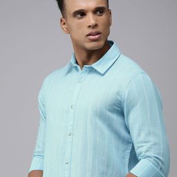 SPYKAR Cotton-Linen Striped Casual Shirt-image-89