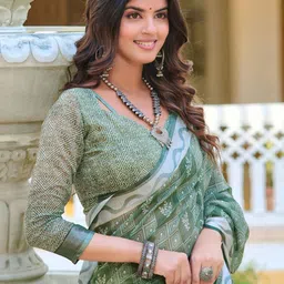 Anouk Rustic Ethnic Motifs Zari Sungudi Saree-23