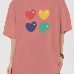 Outzidr Women Printed Regular Sleeves Longline Tshirts-image-69