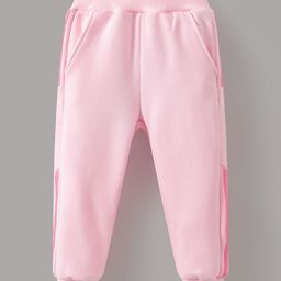 Kookie Kids  Full Length Lounge Pant With Solid Colour - Pink-image-18