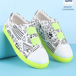 Babyoye Casual Shoes Abstract Print - Green-image-92